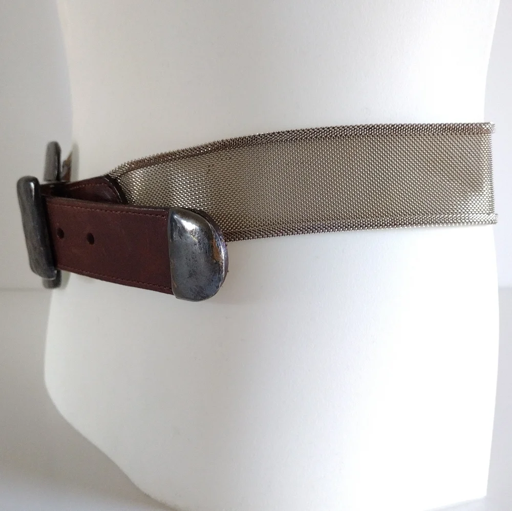 Jenny And The Boys Industrial Mesh Leather Belt